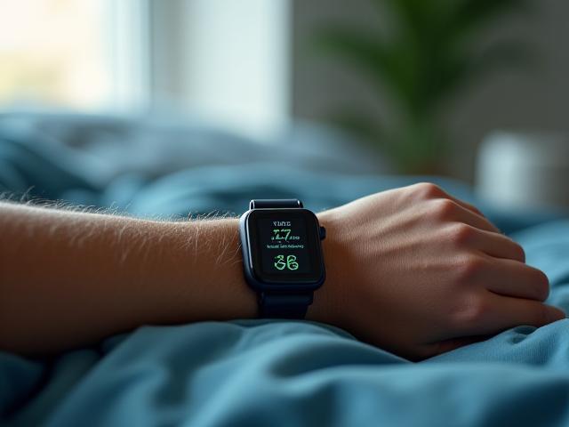 Orologio sportivo Garmin o bracciale Whoop al polso di un atleta