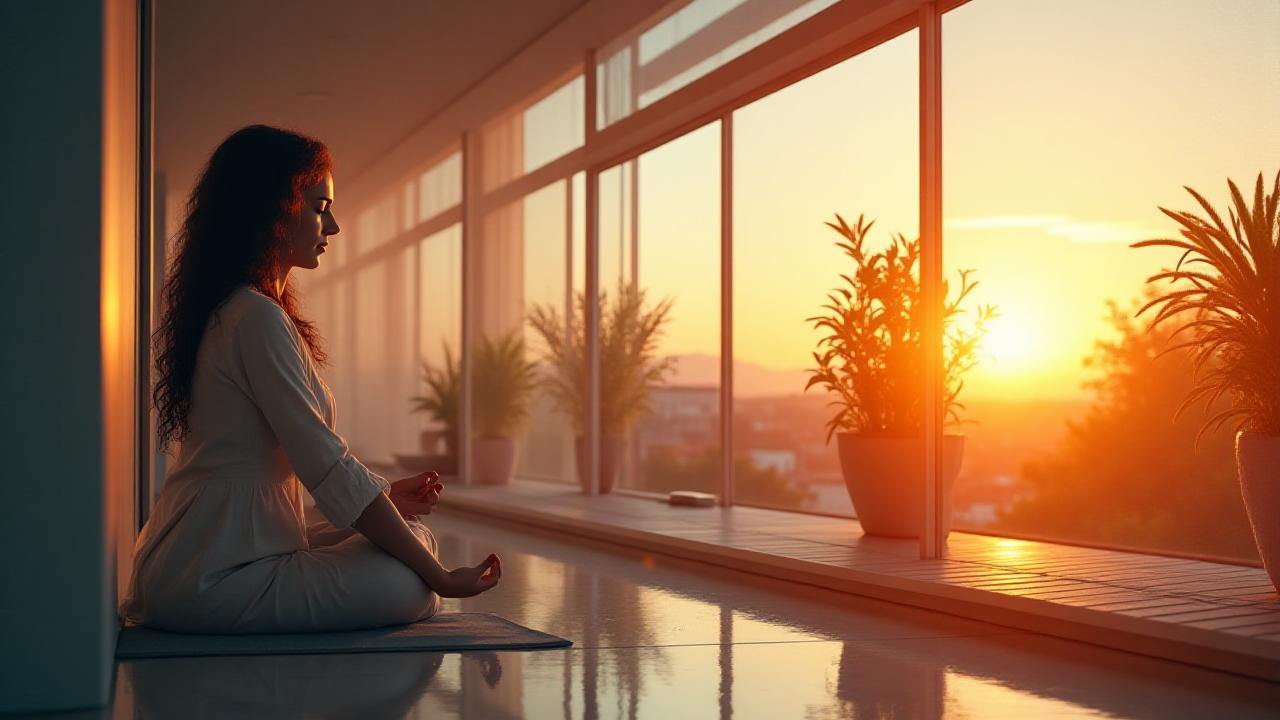 Evoluzione positiva dallo stress alla calma, simboleggiando un miglioramento dello stile di vita
